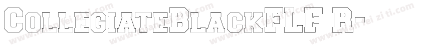 CollegiateBlackFLF R字体转换